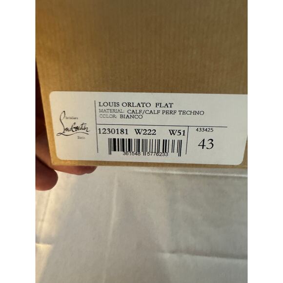 Christian Louboutin Louis Orlato White Leather High-Top Sneakers - Picture 3 of 10